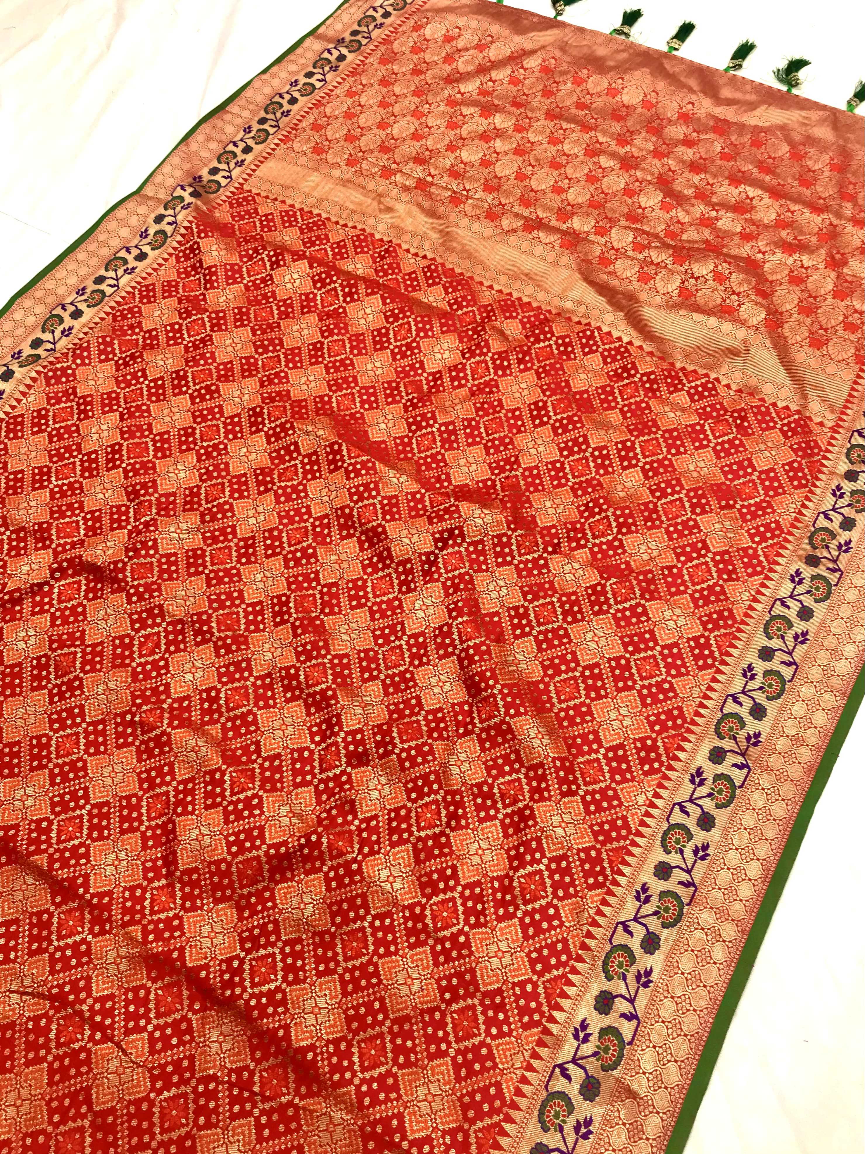 YNF Wholesale Patola Silk Lace Border Sarees  | Surat Manufacturer