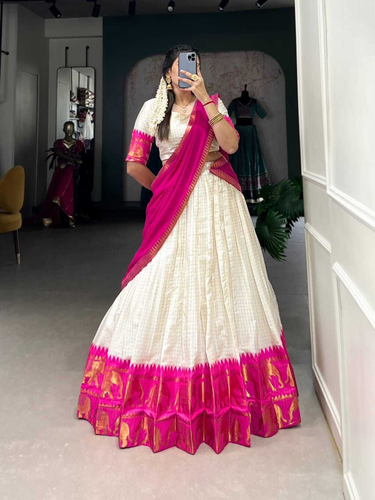 YNF Wholesale Poly Cotton Designer Lehenga Choli KESH668 Chex | Surat Manufacturer