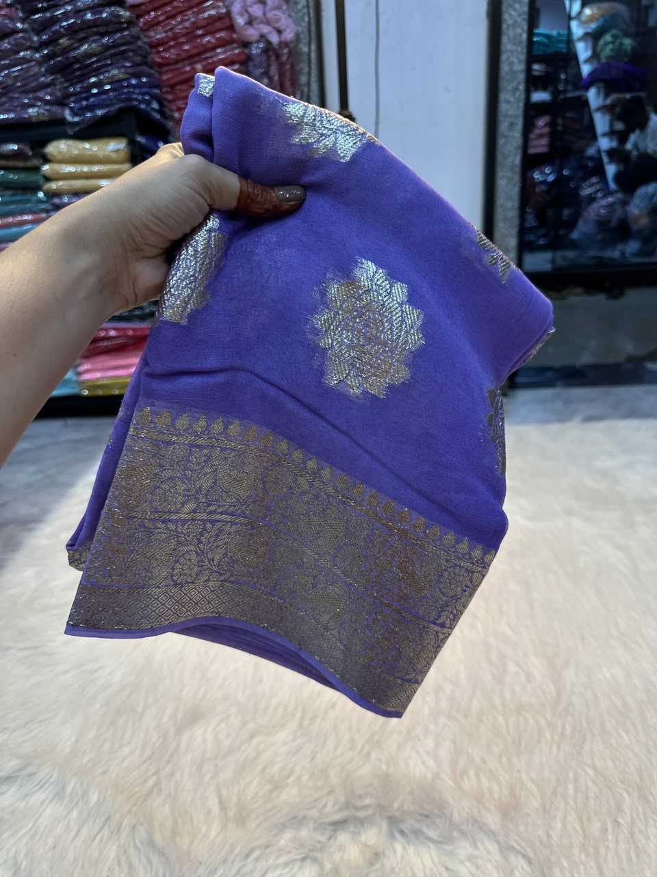 YNF Wholesale Viscose Georgette Sarees  | Surat Manufacturer