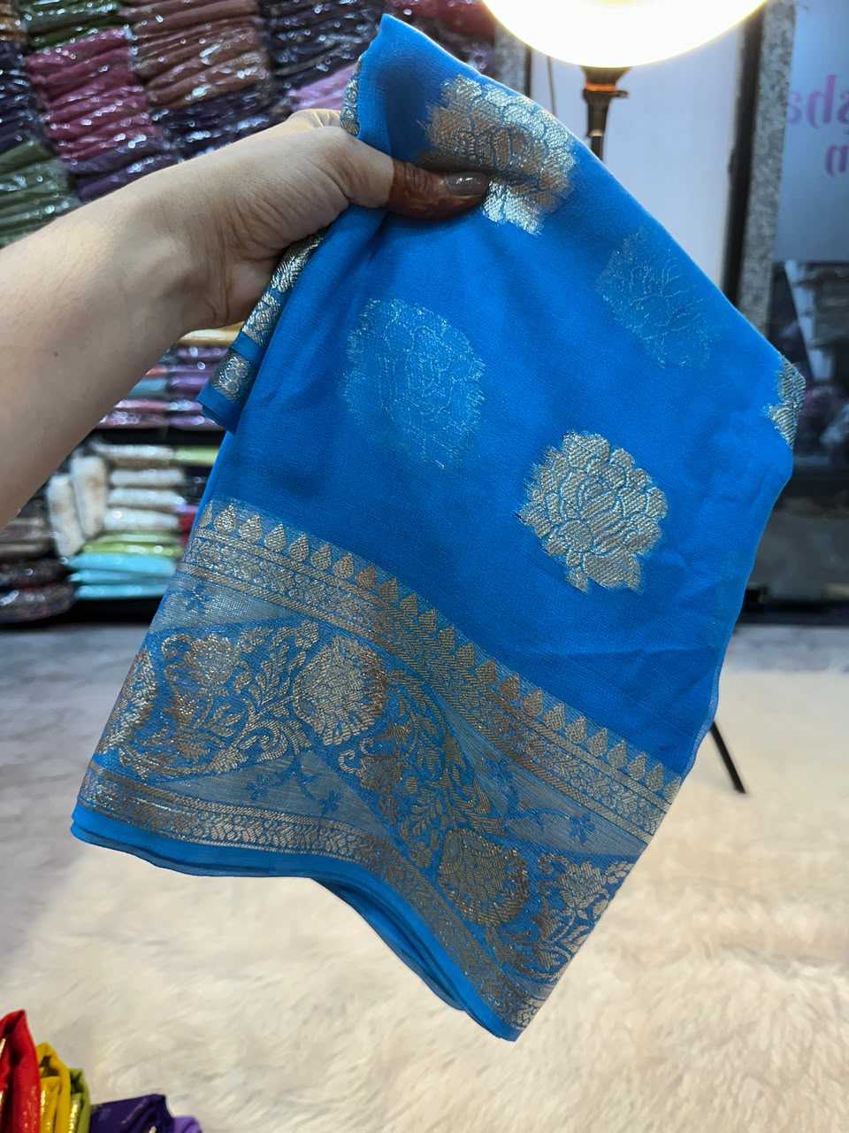 YNF Wholesale Viscose Georgette Sarees  | Surat Manufacturer