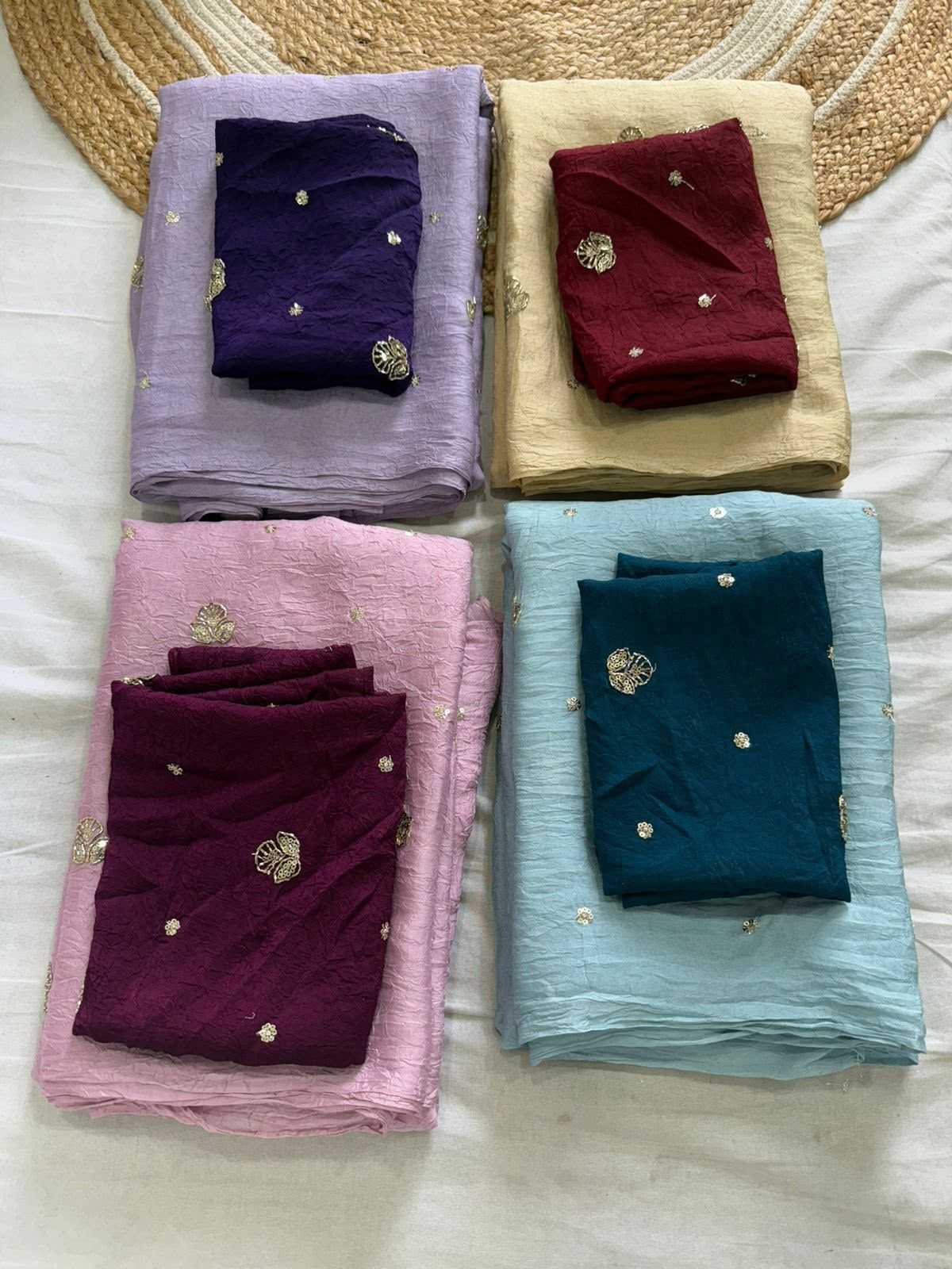 YNF Wholesale Crunchi Designer Sarees  | Surat Manufacturer