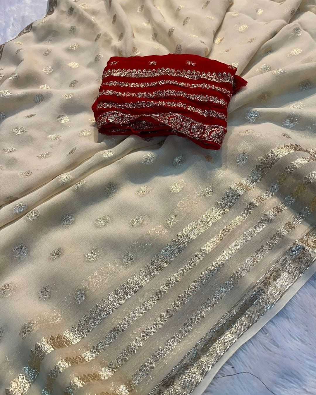 YNF Wholesale Premium Georgette Ready To Wear Sarees KESH671 Amaira | Surat Manufacturer