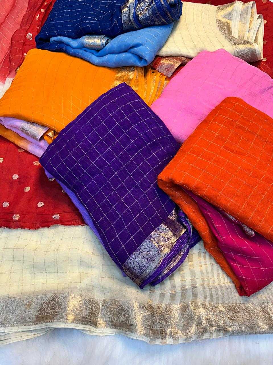 YNF Wholesale Premium Georgette Georgette Sarees  | Surat Manufacturer