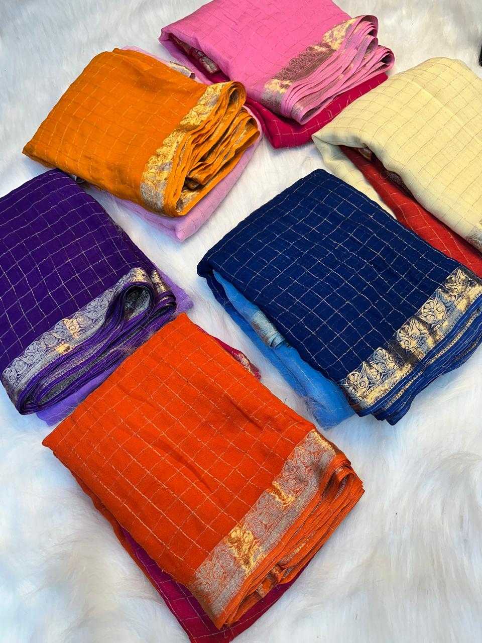 YNF Wholesale Premium Georgette Georgette Sarees  | Surat Manufacturer