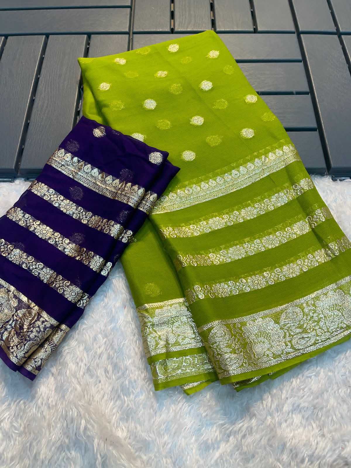 YNF Wholesale Georgette Ready To Wear Sarees KESH671 Avantika | Surat Manufacturer