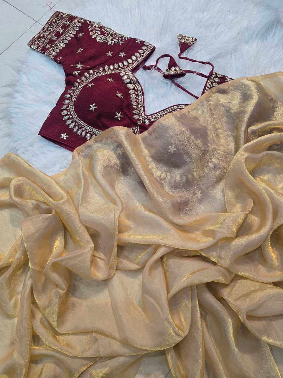 YNF Wholesale Space Silk Chanderi Sarees  | Surat Manufacturer