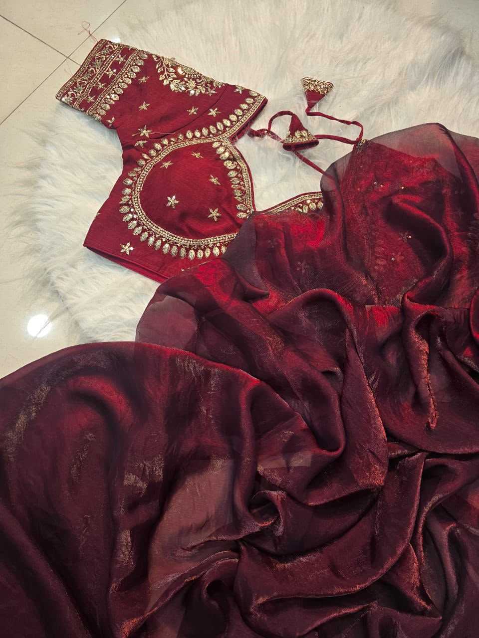 YNF Wholesale Space Silk Chanderi Sarees  | Surat Manufacturer
