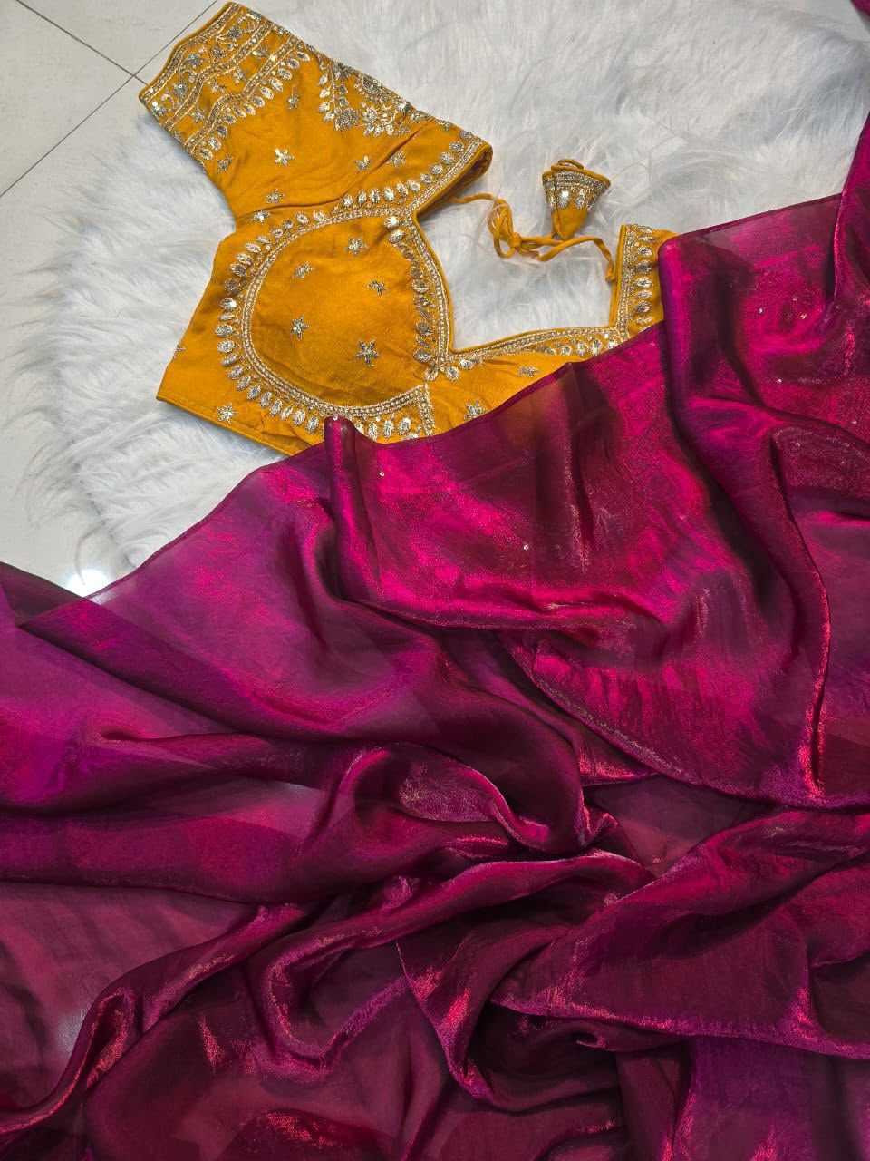 YNF Wholesale Space Silk Chanderi Sarees  | Surat Manufacturer
