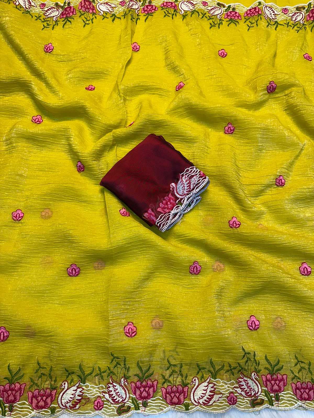 YNF Wholesale Crunchi Designer Sarees  | Surat Manufacturer