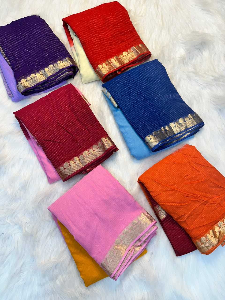 YNF Wholesale Georgette Designer Sarees  | Surat Manufacturer