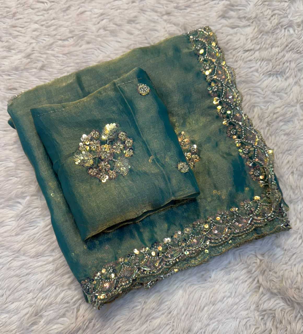 YNF Wholesale FENDY Sequin Sarees  | Surat Manufacturer
