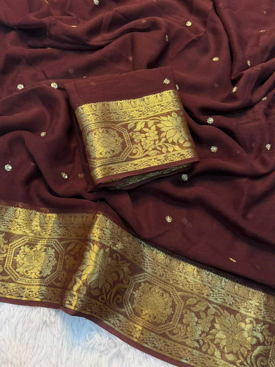 YNF Wholesale Georgette Designer Sarees  | Surat Manufacturer