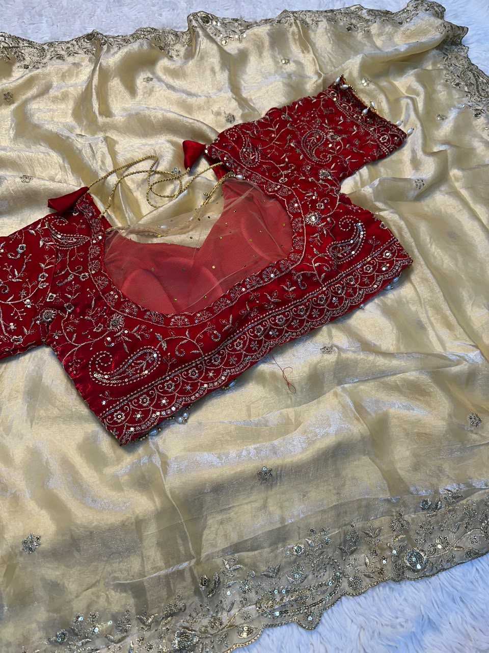 YNF Wholesale Satin Sequence Sarees  | Surat Manufacturer