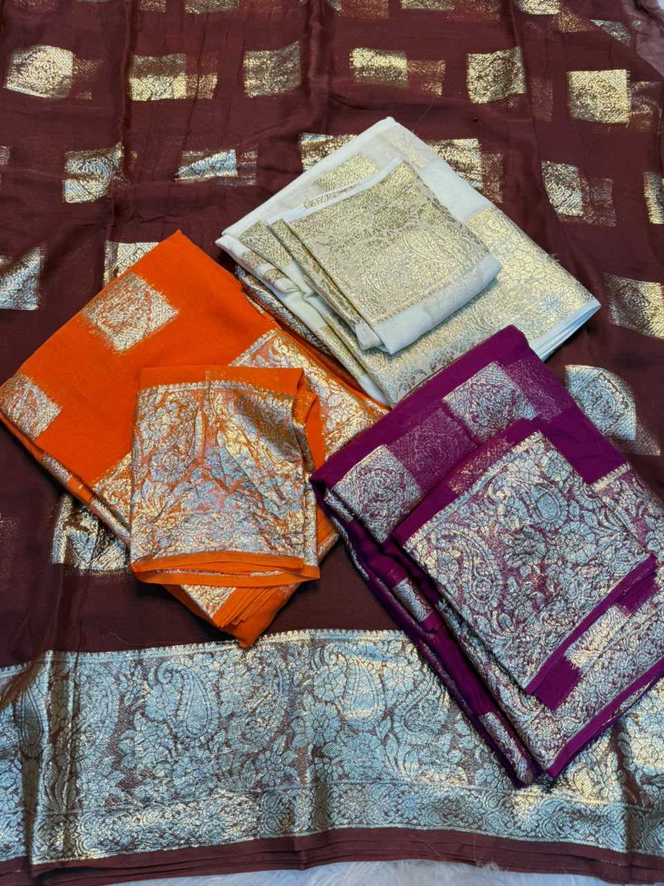 YNF Wholesale Georgette Fancy Sarees  | Surat Manufacturer