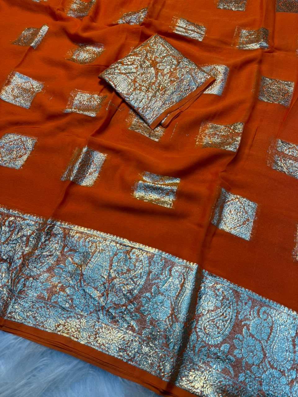 YNF Wholesale Georgette Fancy Sarees  | Surat Manufacturer