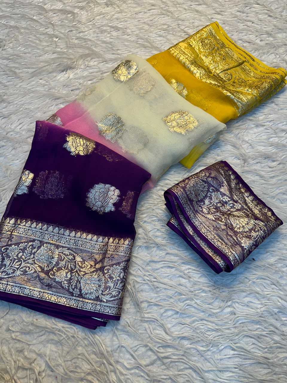 YNF Wholesale Premium Georgette Party Wear Sarees  | Surat Manufacturer