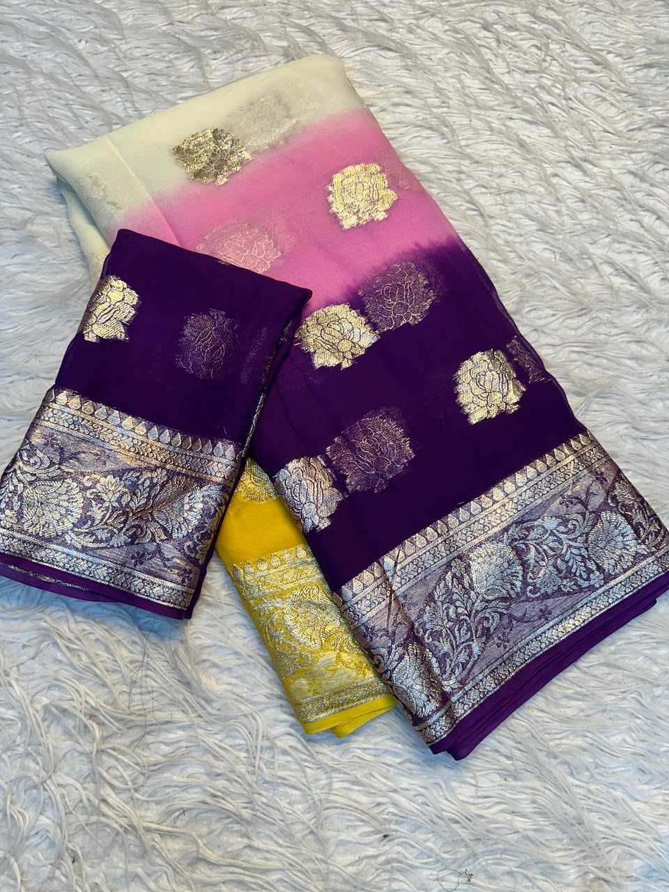 YNF Wholesale Premium Georgette Party Wear Sarees  | Surat Manufacturer