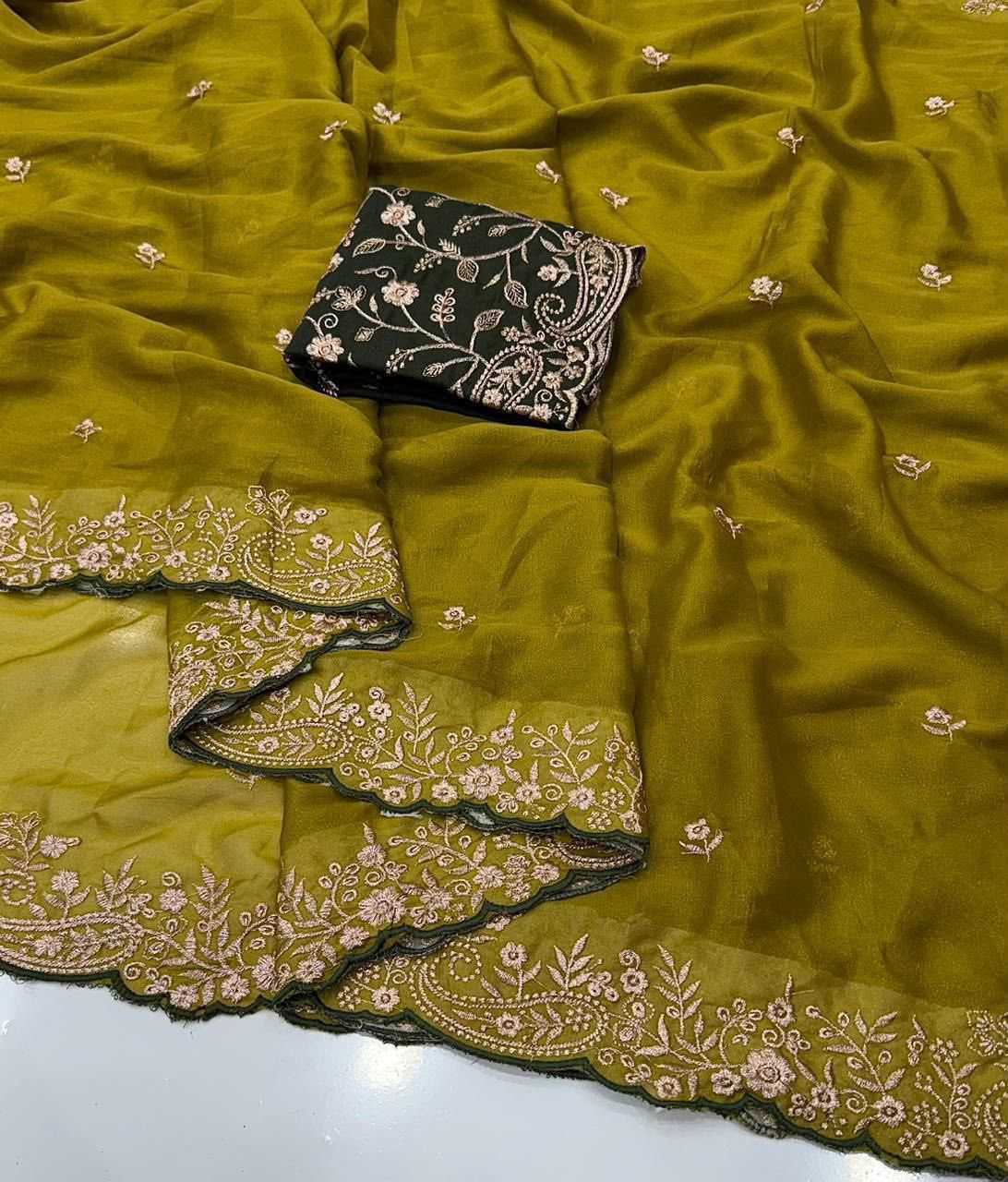 YNF Wholesale Premium Georgette Ready To Wear Sarees KESH671 Samaira | Surat Manufacturer