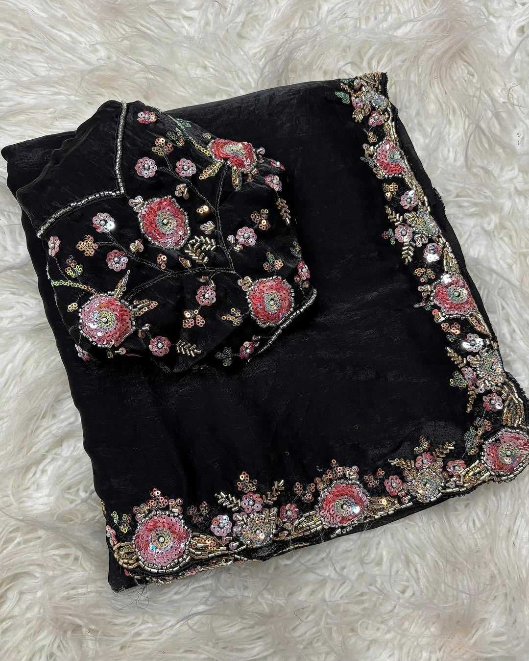 YNF Wholesale Fancy Sequin Sarees  | Surat Manufacturer