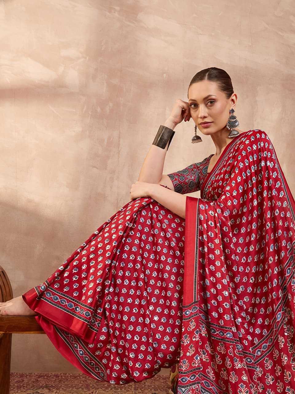 YNF Wholesale Crepe Silk Printed Silk Saree  | Surat Manufacturer