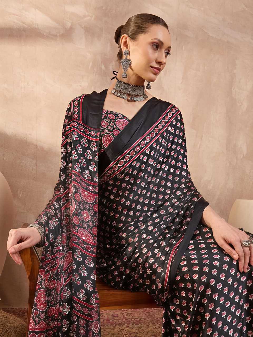 YNF Wholesale Crepe Silk Printed Silk Saree  | Surat Manufacturer
