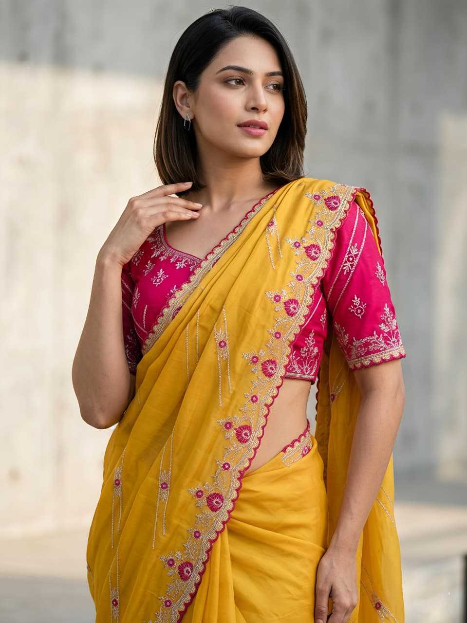 YNF Wholesale Georgette Georgette Sarees  | Surat Manufacturer