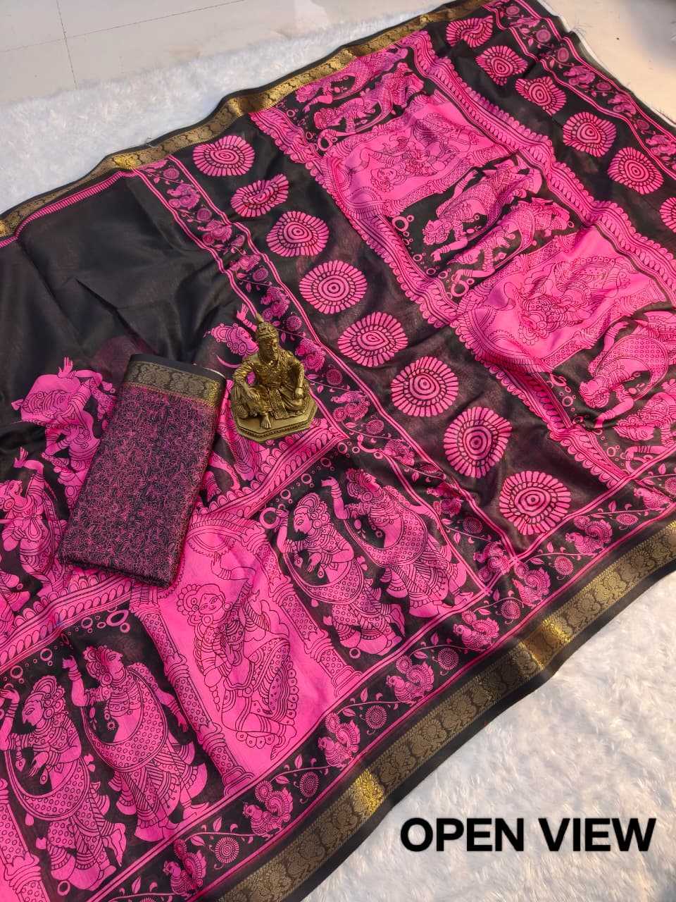 YNF Wholesale Soft Cotton Designer Sarees KESH673 MADHUR KALAMKARI | Surat Manufacturer