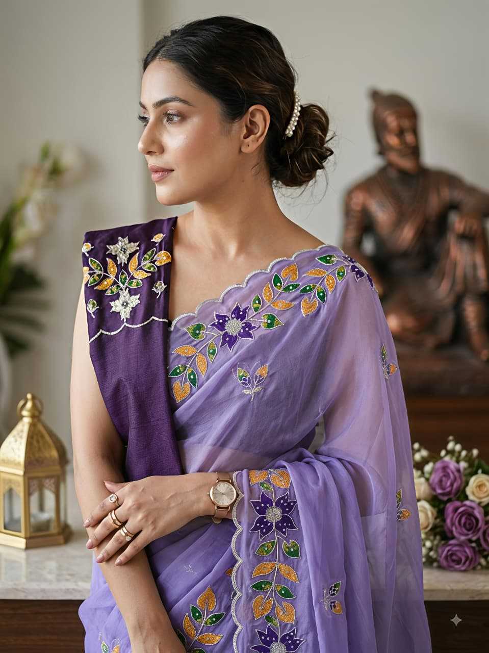 YNF Wholesale Georgette Georgette Sarees  | Surat Manufacturer