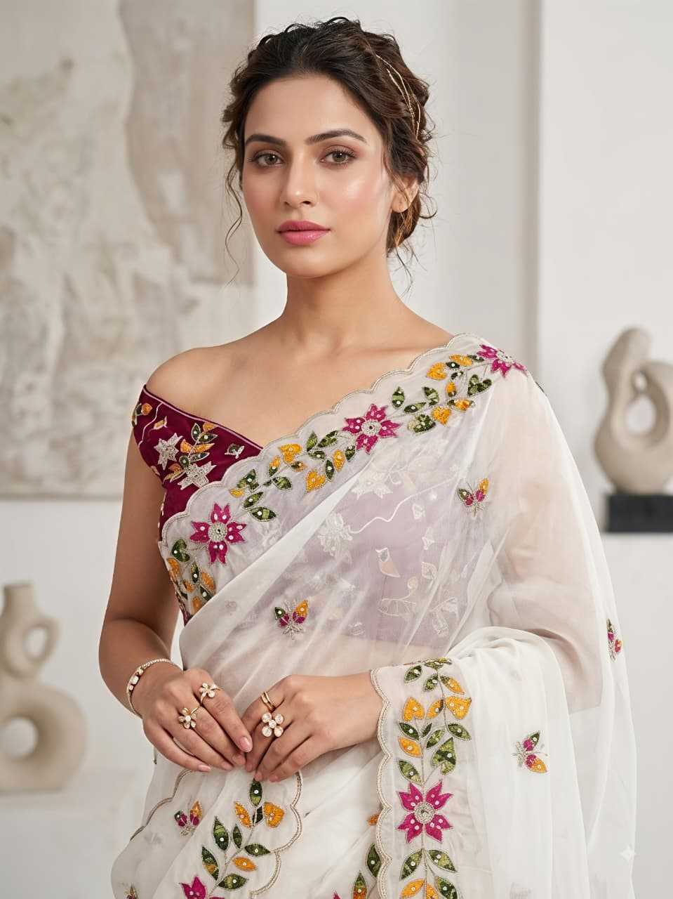 YNF Wholesale Georgette Georgette Sarees  | Surat Manufacturer