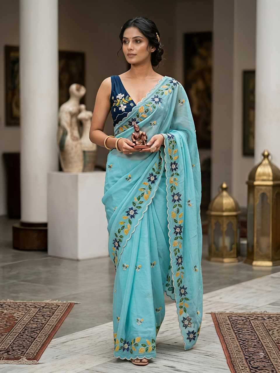 YNF Wholesale Georgette Georgette Sarees  | Surat Manufacturer
