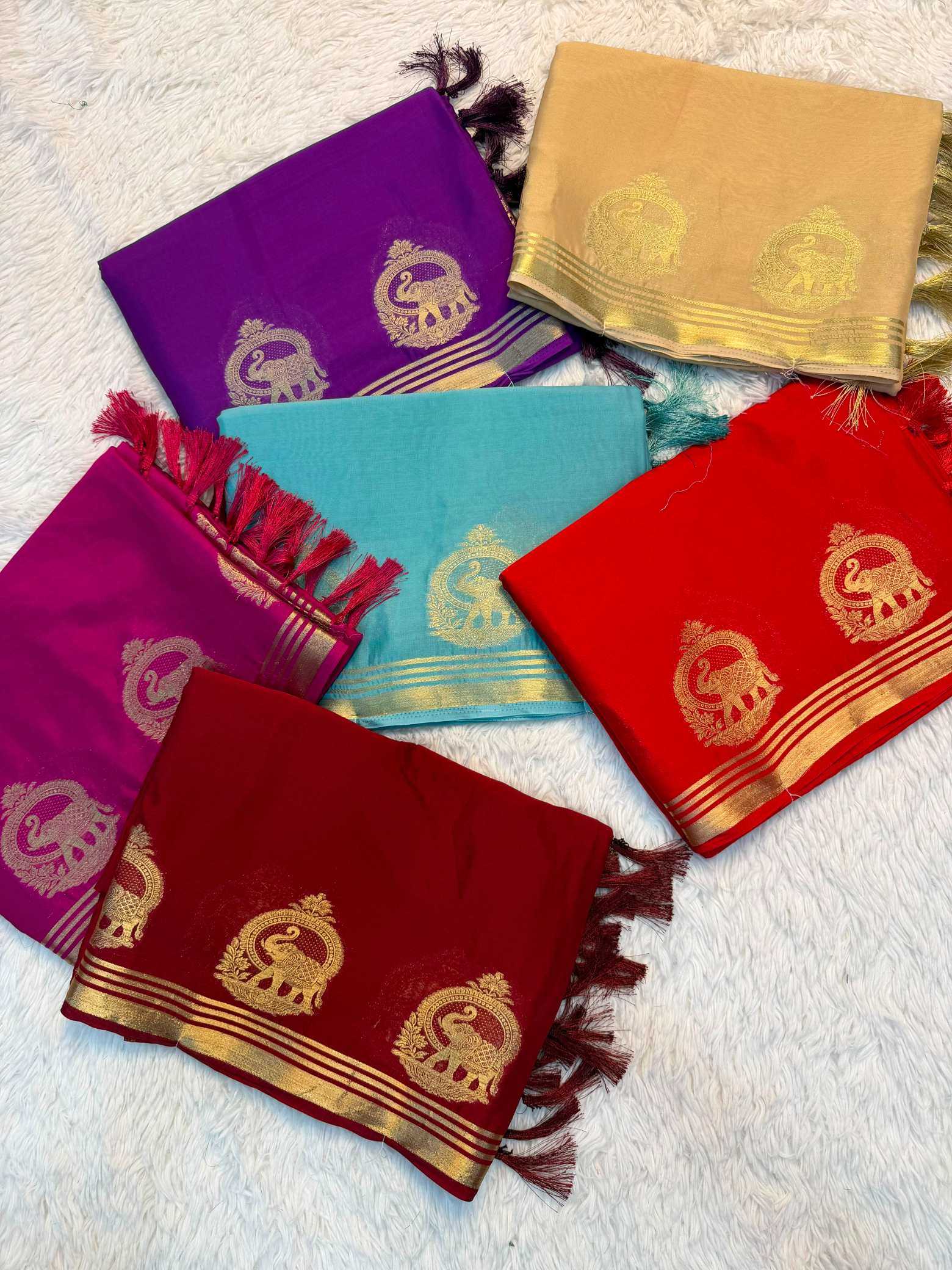 YNF Wholesale Viscose Georgette Sarees KESH676 Aaghnya | Surat Manufacturer