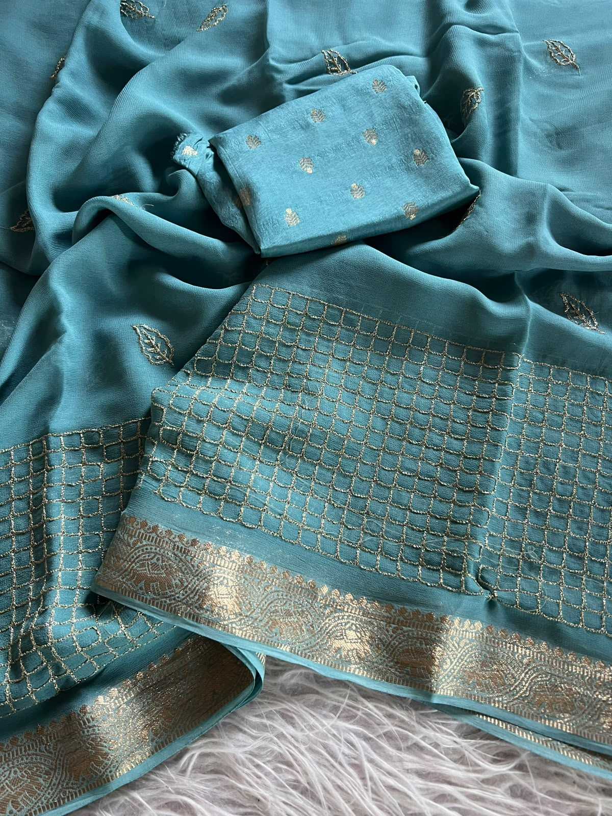 YNF Wholesale Viscose Georgette Sarees KESH676 Adrika | Surat Manufacturer