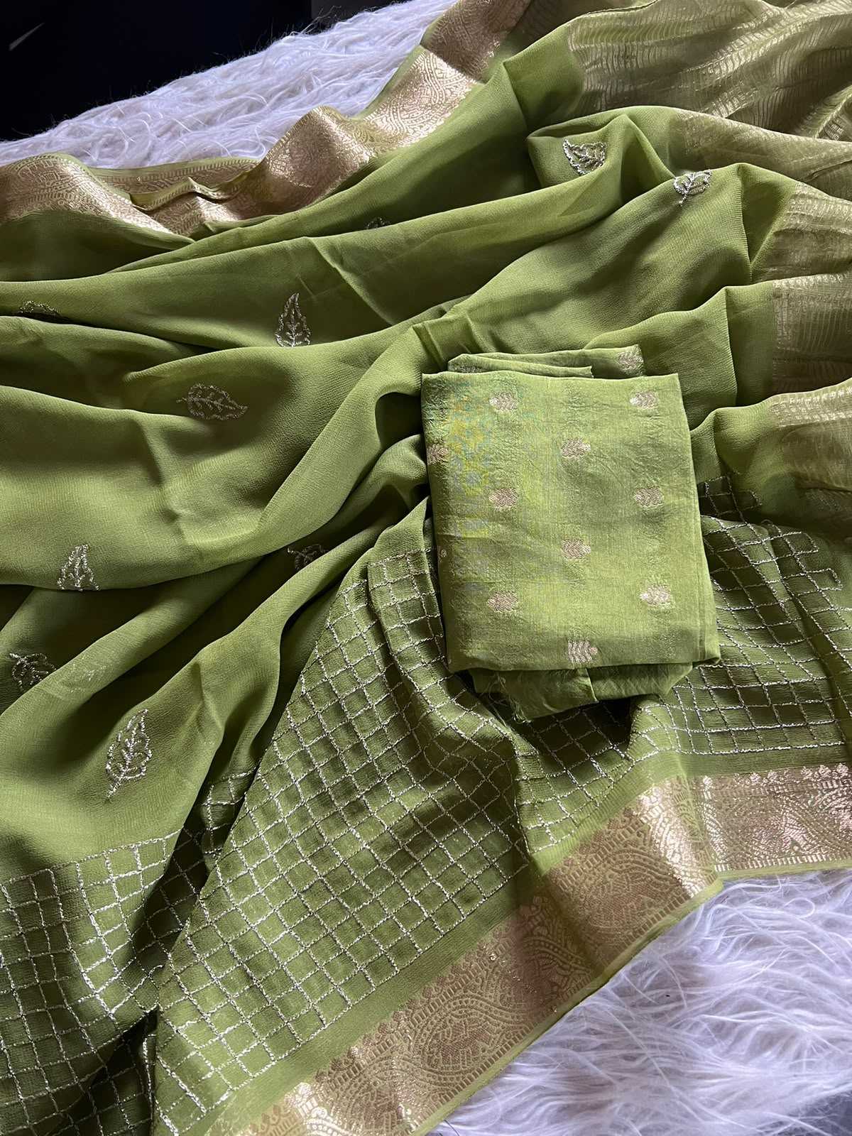 YNF Wholesale Viscose Georgette Sarees KESH676 Adrika | Surat Manufacturer