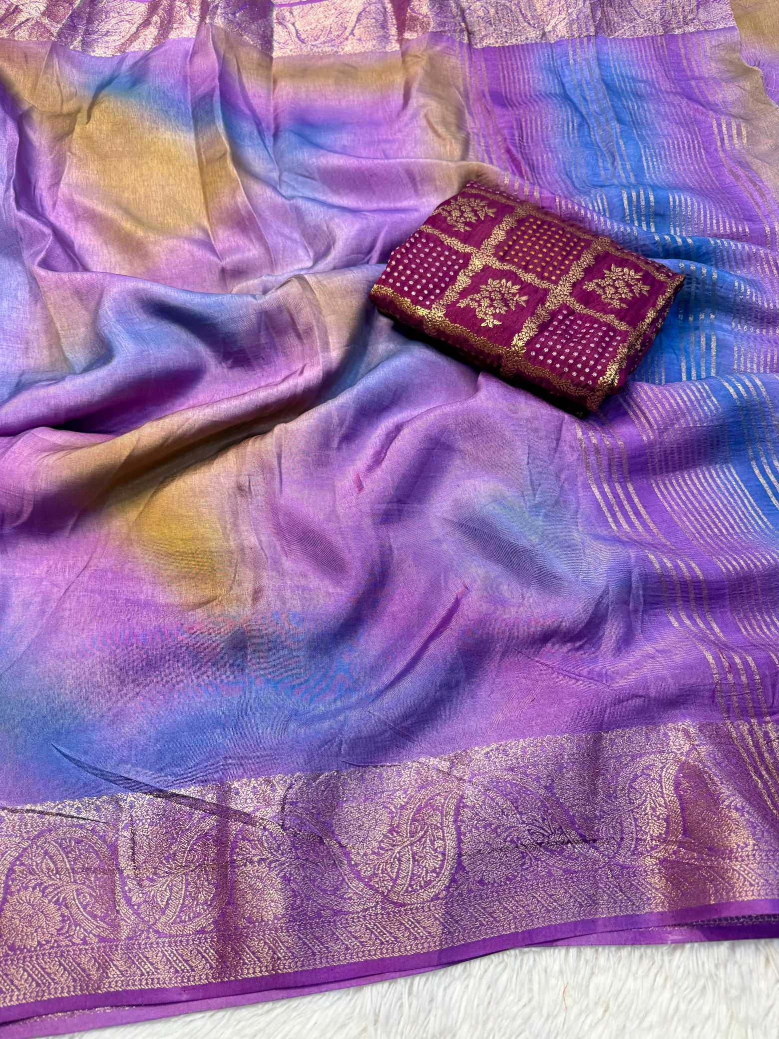 YNF Wholesale Pure Viscos Designer Sarees KESH676 Saburi | Surat Manufacturer