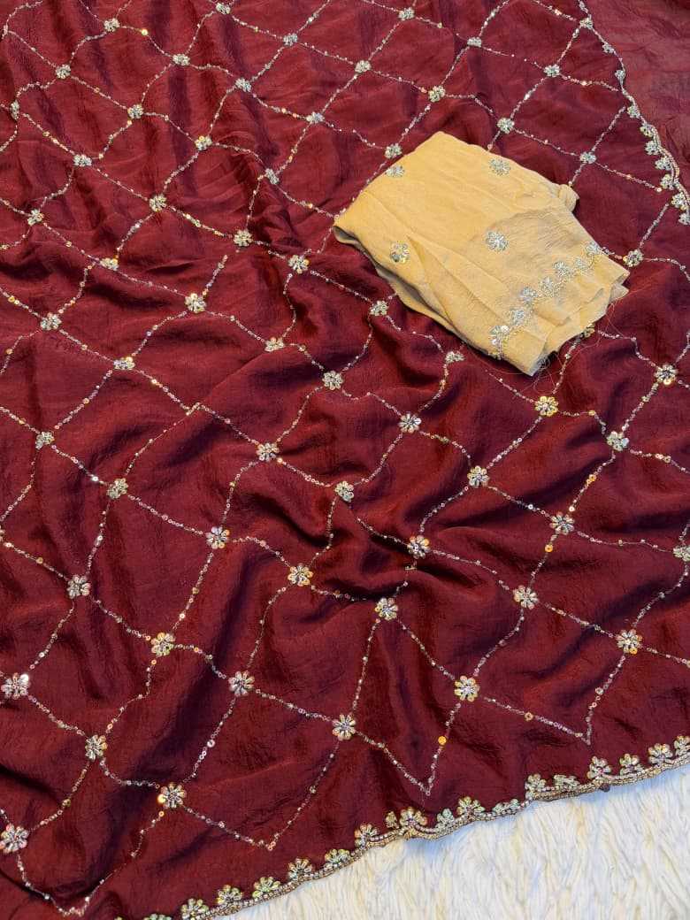 YNF Wholesale Crush Silk Traditional Silk Sarees KESH676 Starlight | Surat Manufacturer