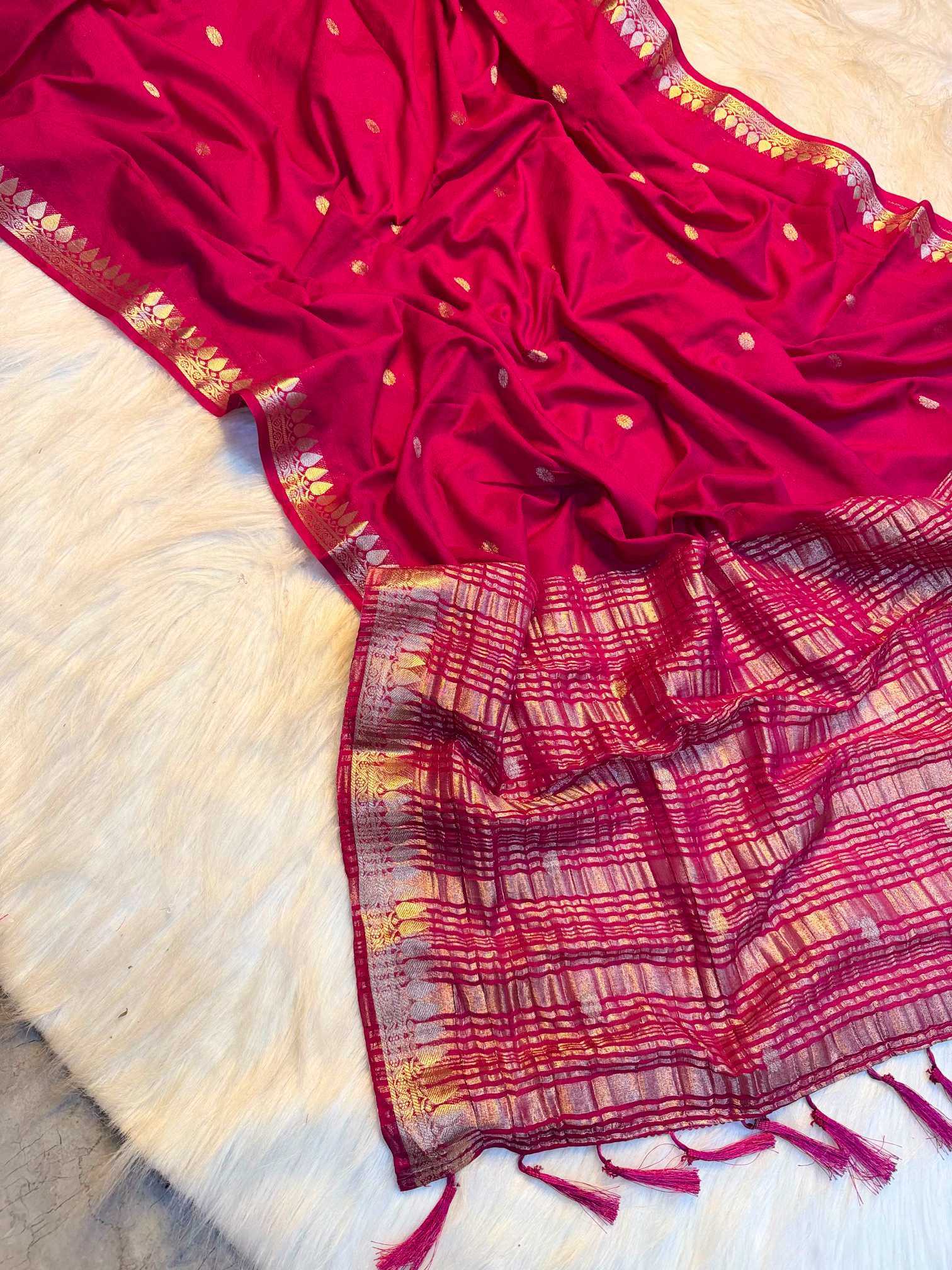 YNF Wholesale Crepe Silk Crepe Silk Saree KESH676 Temple Butta | Surat Manufacturer
