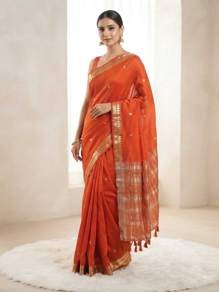 YNF Wholesale Viscose Viscose Saree KESH676 Temple Butta | Surat Manufacturer