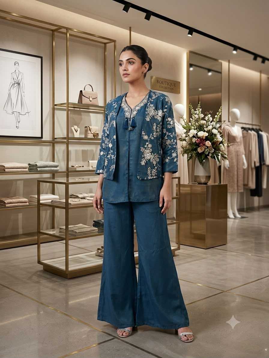 YNF Wholesale Dull Moss Embroidery Suits  | Surat Manufacturer