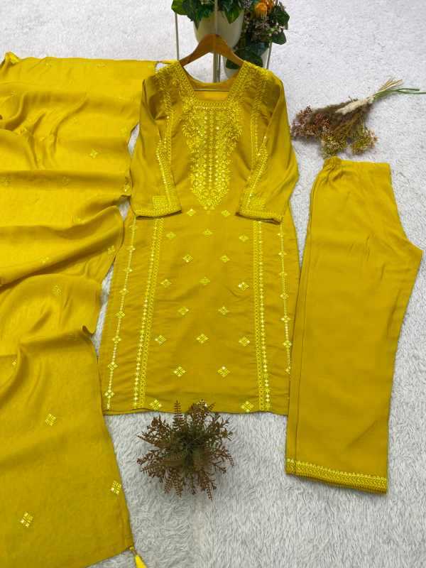 YNF Wholesale Heavy Roman Silk Embroidery Suits  | Surat Manufacturer