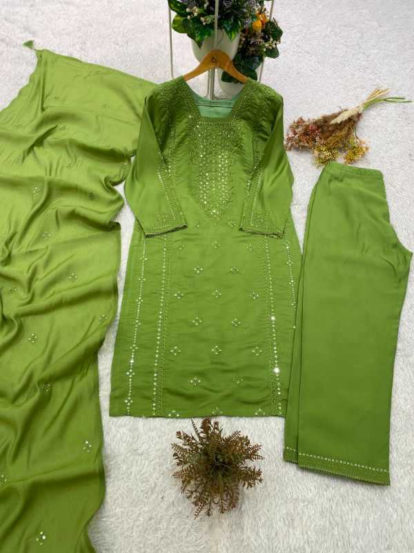 YNF Wholesale Heavy Roman Silk Embroidery Suits  | Surat Manufacturer