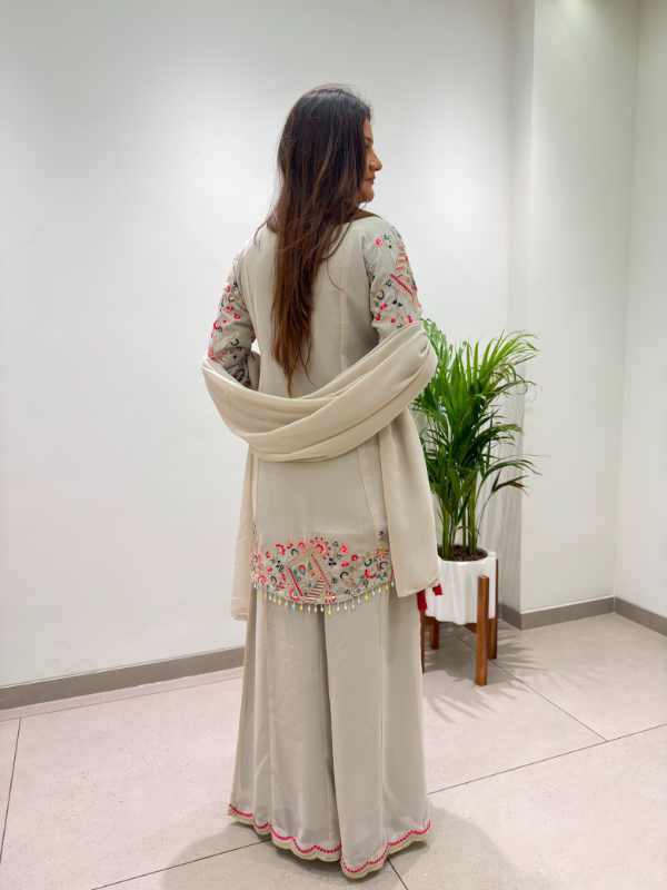 YNF Wholesale Faux Georgette Embroidery Suits  | Surat Manufacturer