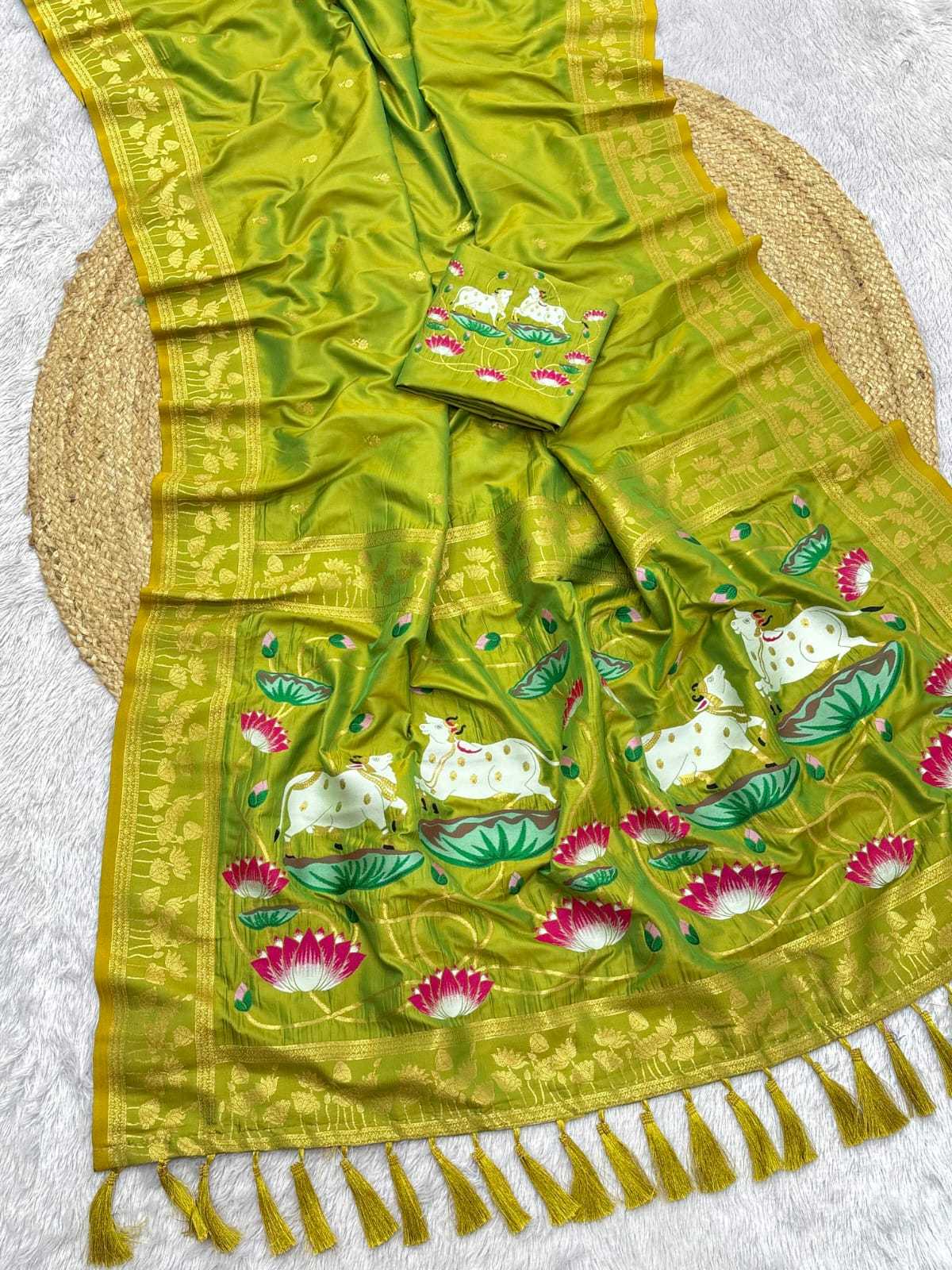YNF Wholesale Premium Silk Floral Sarees KESH679 Kamadhenu | Surat Manufacturer