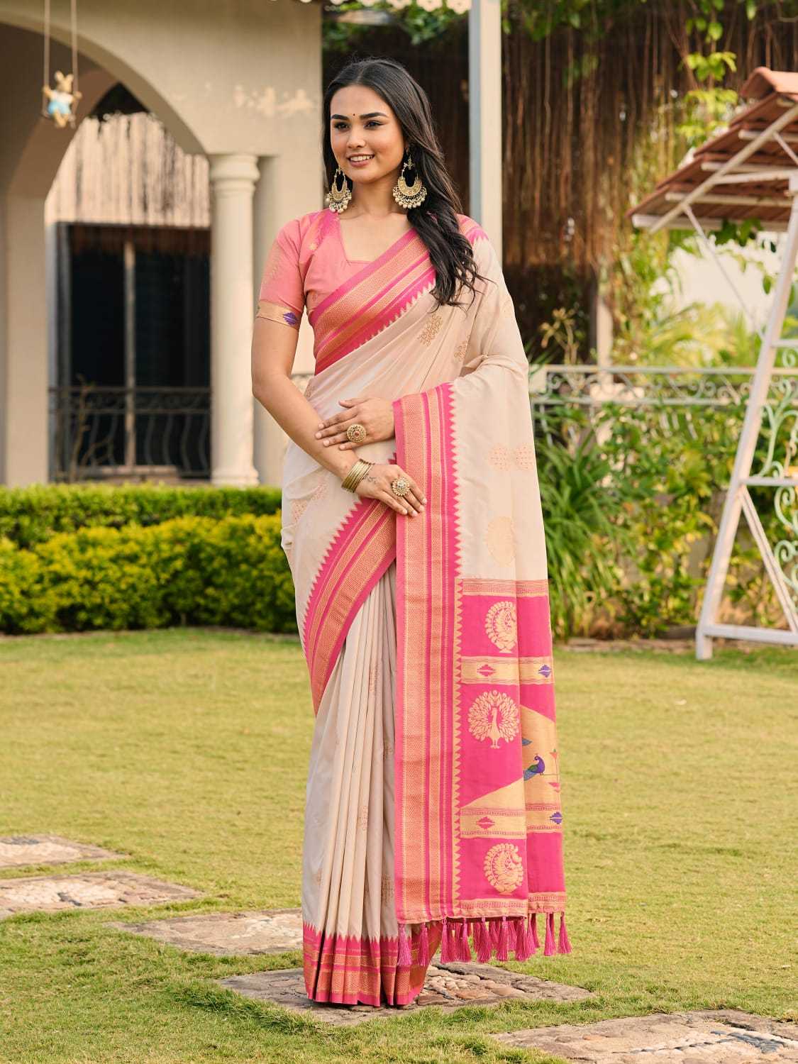 YNF Wholesale Paithani Silk Designer Sarees KESH679 Kolam | Surat Manufacturer