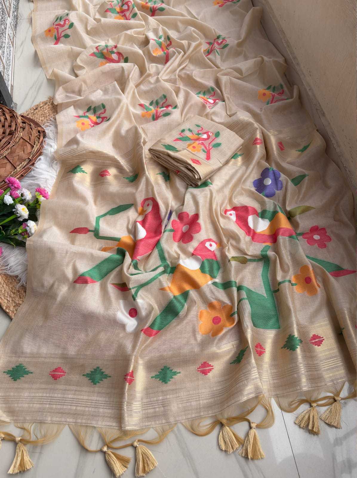 YNF Wholesale Chanderi Cotton Fancy Sarees KESH679 Parrot | Surat Manufacturer