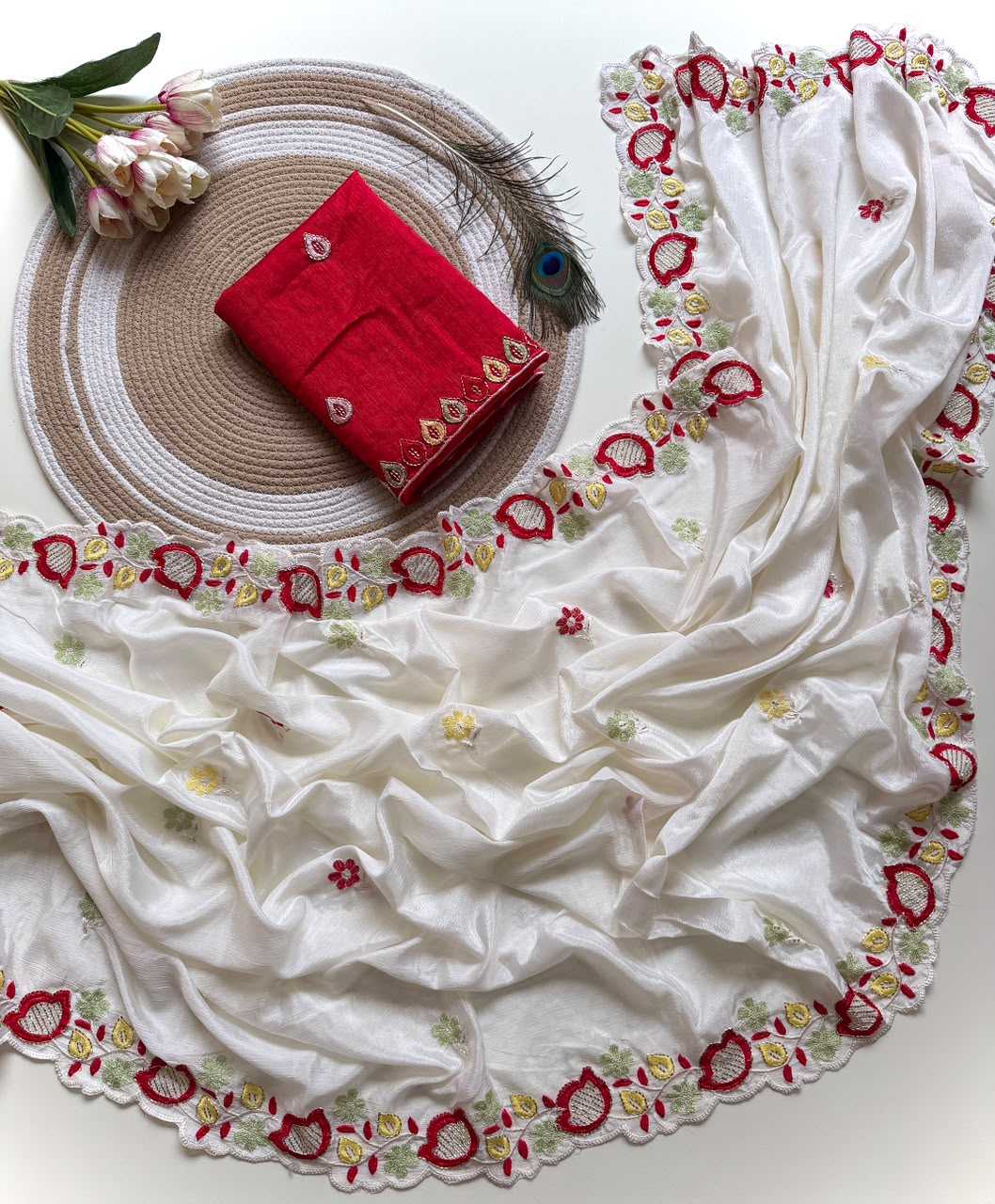 YNF Wholesale Chinon Party Wear Sarees  | Surat Manufacturer