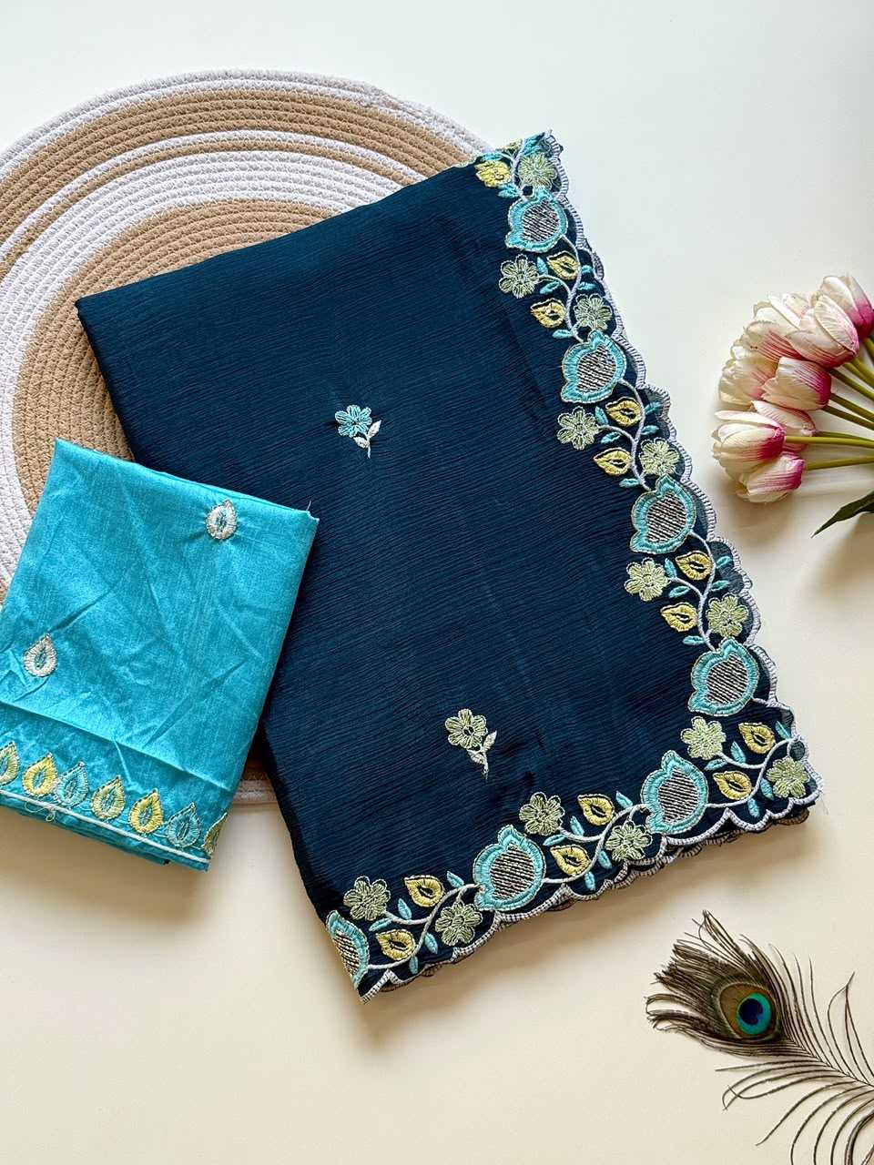 YNF Wholesale Chinon Party Wear Sarees  | Surat Manufacturer