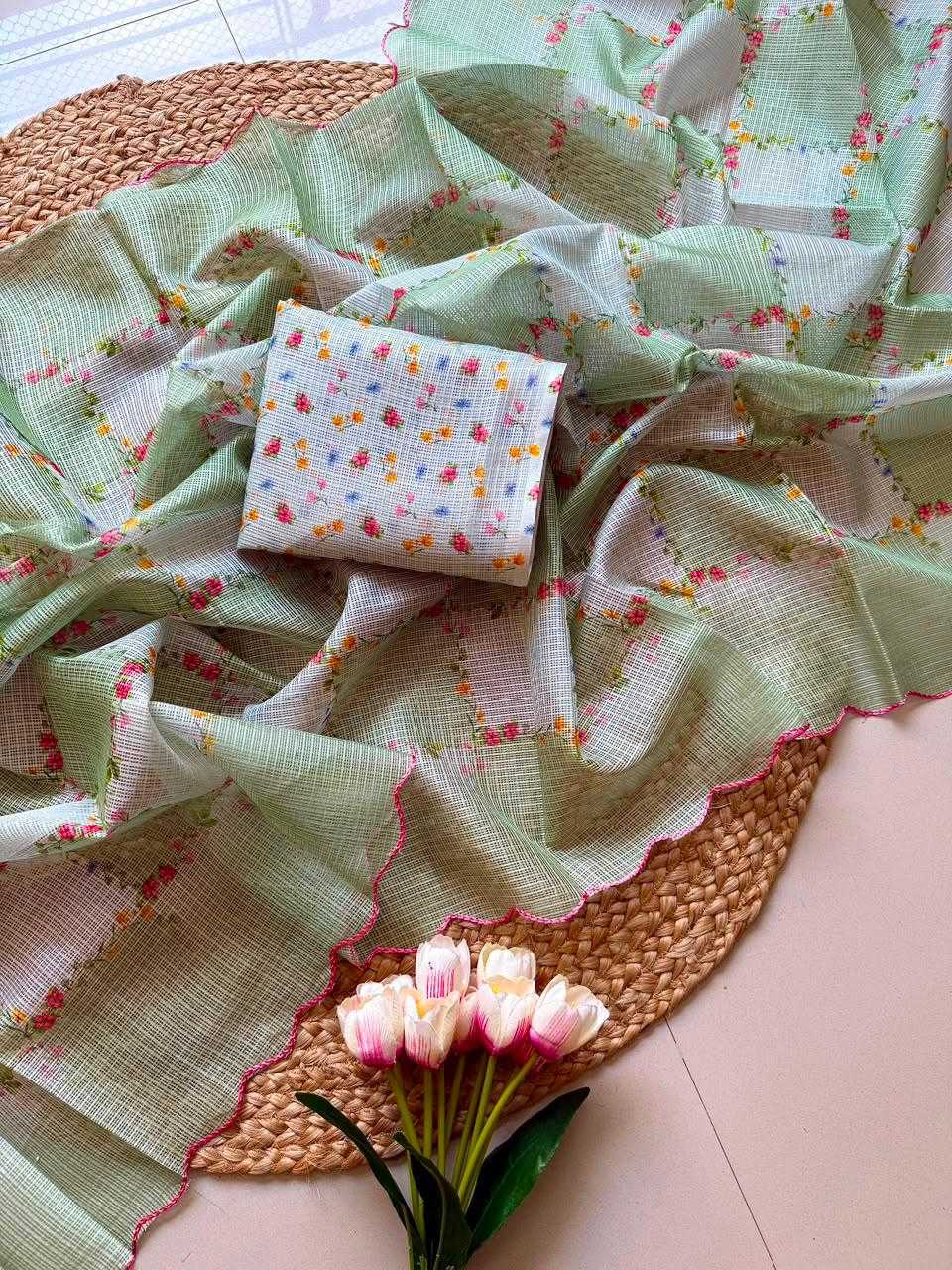 YNF Wholesale Kota Checks Printed Sarees  | Surat Manufacturer