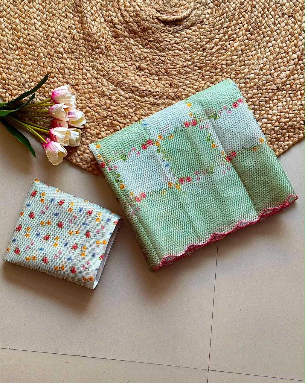 YNF Wholesale Kota Checks Printed Sarees  | Surat Manufacturer