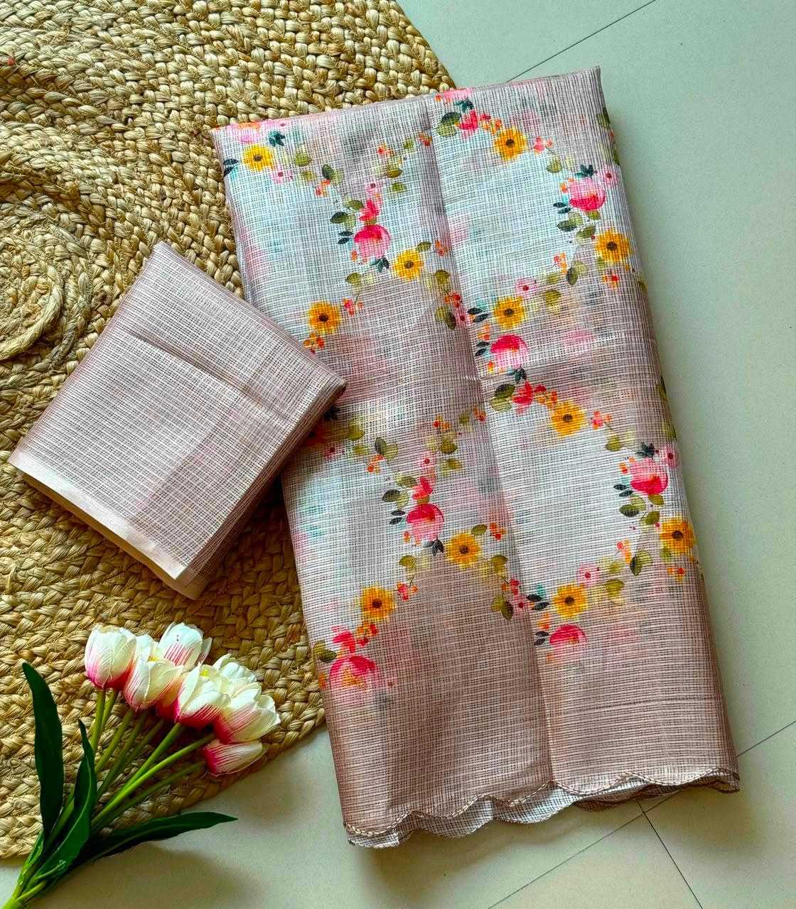 YNF Wholesale Kota Checks Printed Sarees  | Surat Manufacturer