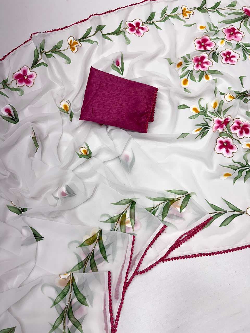 YNF Wholesale Georgette Printed Sarees  | Surat Manufacturer